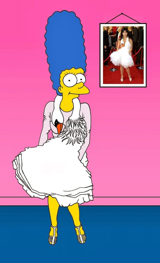 Marge Simpson como Bjork