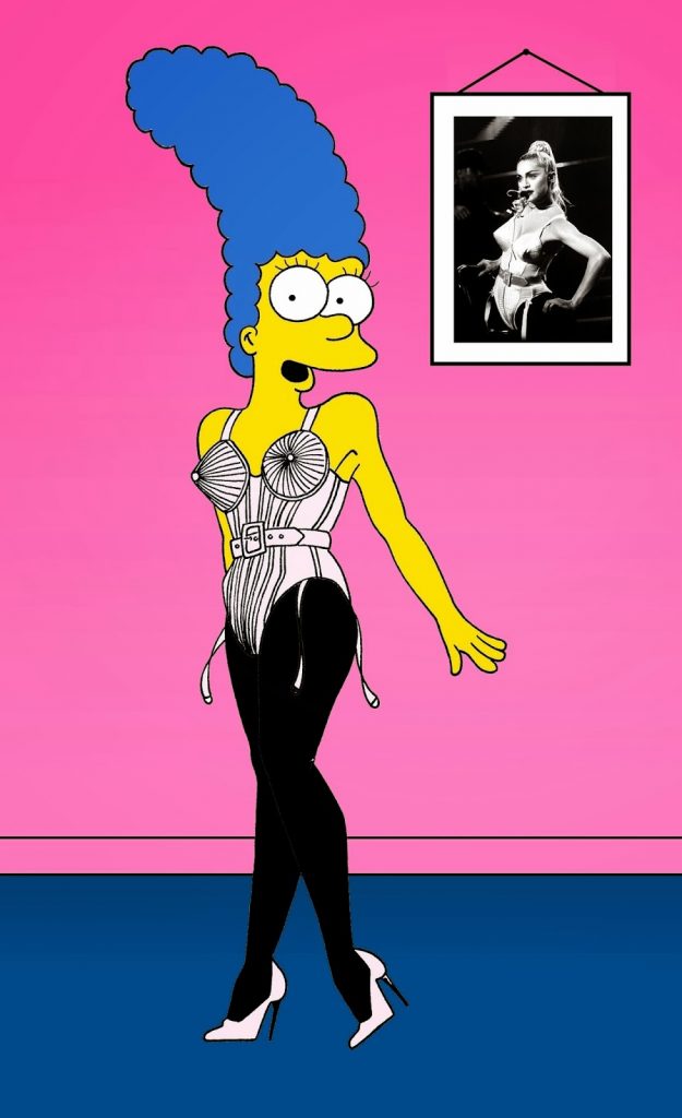 Marge Simpson como Madonna