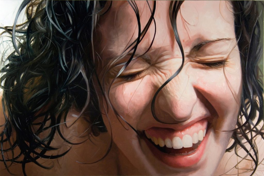 Laughing Girl 40x60, oil on linen, 2009