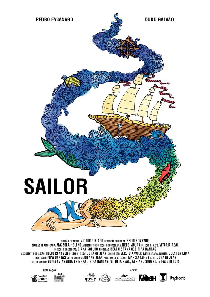 Cartaz de "Sailor", com arte de Aureliano Medeiros