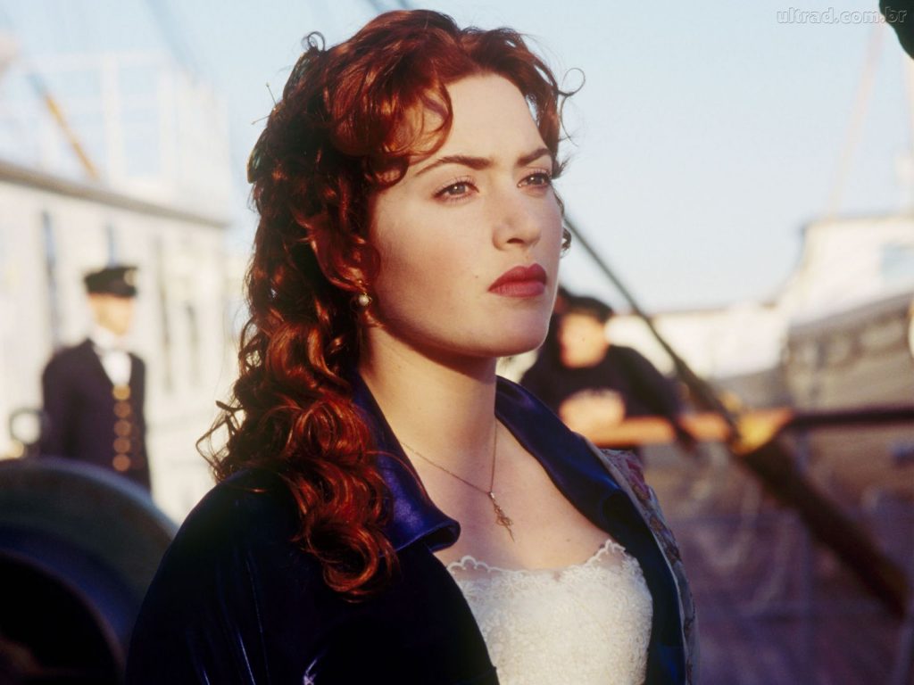 Kate Winslet como Rose Dawson em “Titanic” (1997)